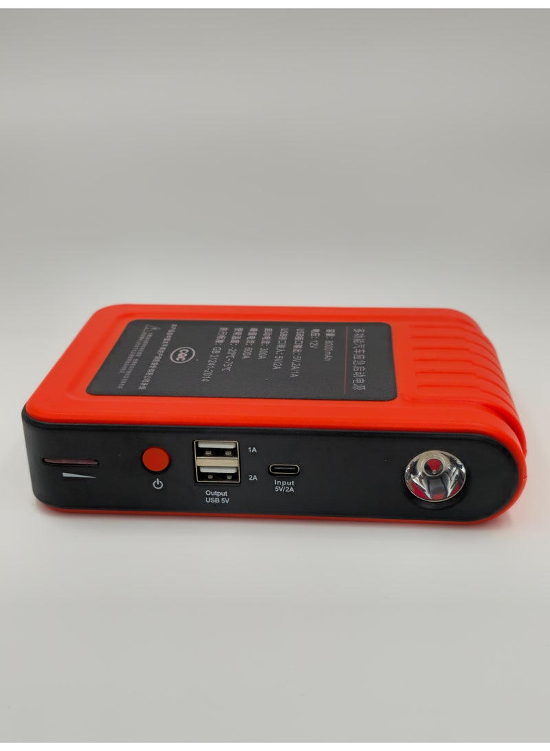 جهاز تشغيل بطارية السيارة المحمول بسعة 8000 مللي أمبير مع بنك طاقة - Image 3